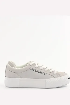 Karl Lagerfeld Scarpe da ginnastica in camoscio SKATE LO LACE colore bianco KL50722