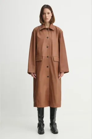 Herskind Cappotto in pelle Halston donna colore 5470175