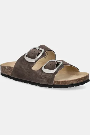 Bianco Ciabatte slide in camoscio BIAMIAMI donna colore 11201783