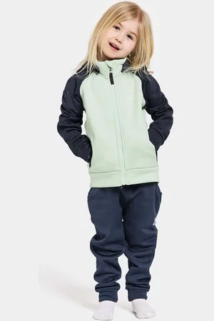 Didriksons Felpa per bambini CORIN KIDS FULLZIP colore blu navy con cappuccio