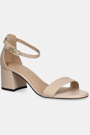 Tommy Hilfiger Sandali in pelle LEATHER ANKLE STRAP HEEL SANDAL colore FW0FW08673