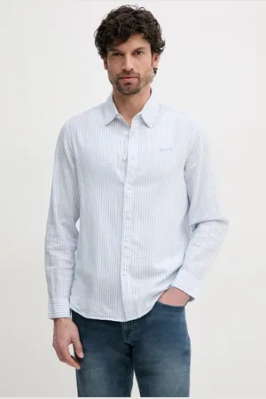 Pepe Jeans Camicia di lino ARMANDO uomo colore PM309028