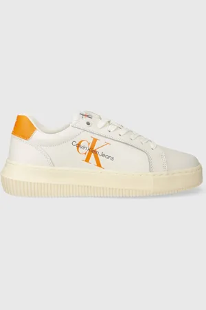 Calvin Klein Sneakers in pelle YW0YW00823 CHUNKY CUPSOLE MONOLOGO W colore YW0YW00823