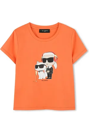 Karl Lagerfeld T-shirt in cotone per bambini colore Z30492