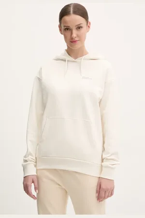 Jack Wolfskin Felpa in cotone Essential donna colore con cappuccio A63848