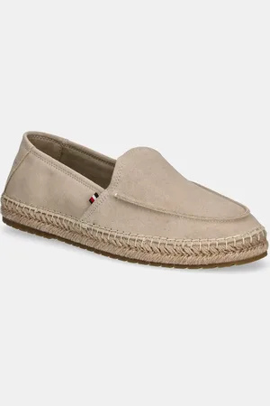 Tommy Hilfiger Espadrillas in pelle scamosciata HILFIGER FLEX ESPA SUEDE LOAFER colore FM0FM05392