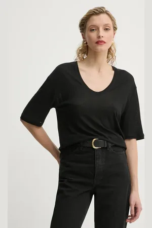 By Malene Birger Maglietta con aggiunta di lino AMARINGA colore Q71621007Z
