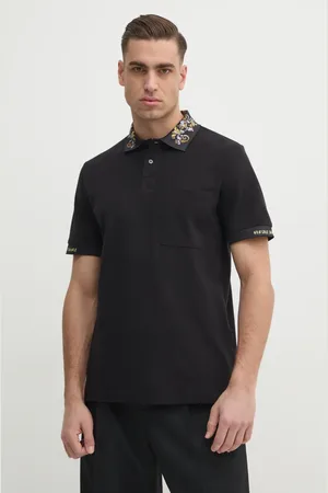 VERSACE Polo in cotone uomo colore 78GAGT04 CJ01T