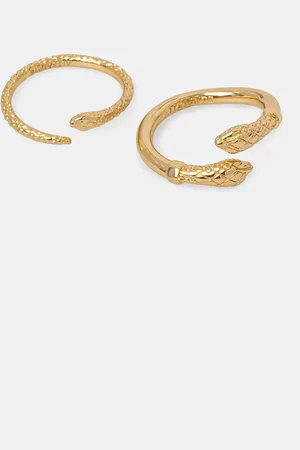 AllSaints Anello pacco da 2 37514537GLD710