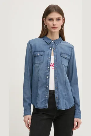 Guess Camicia di jeans donna colore W5RH0H D4NA0