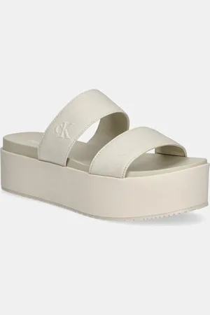Calvin Klein Ciabatte slide FLATFORM SANDAL WEBBING IN donna colore YW0YW01789