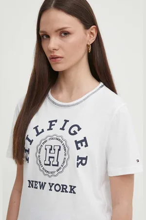 Tommy Hilfiger T-shirt in cotone donna colore WW0WW41575
