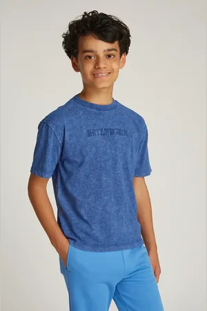 Tommy Hilfiger T-shirt in cotone per bambini colore con applicazione KB0KB09359