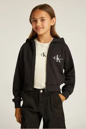Calvin Klein Felpa in cotone bambino/a colore con cappuccio IG0IG02824