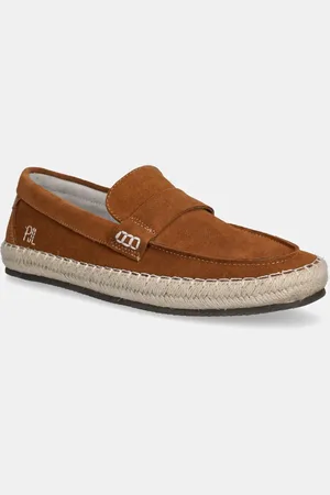 Pepe Jeans Espadrillas in pelle scamosciata TOURIST COAST colore PMS10337