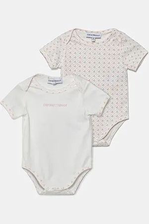 Emporio Armani Body di cotone neonato/a pacco da 2 EY000010 AF10913