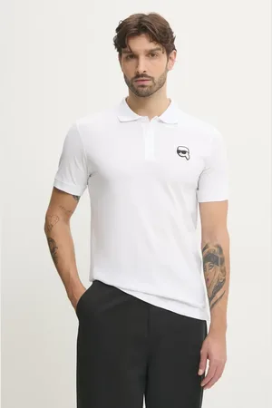 Karl Lagerfeld Polo in cotone colore con applicazione 500224.745710