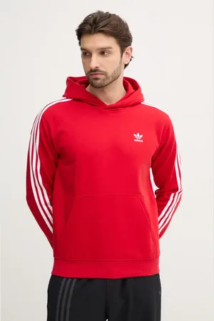 adidas Felpa 3-Stripes uomo colore con cappuccio con applicazione IR9868