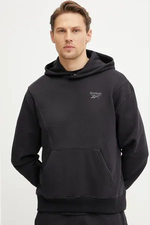 Reebok Felpa in cotone uomo colore con cappuccio 100214072
