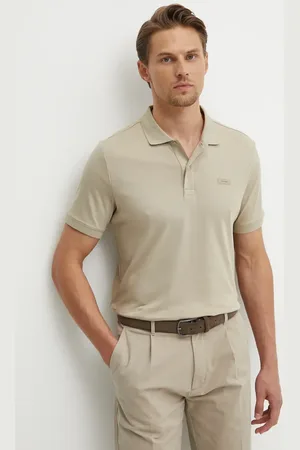 Calvin Klein Polo in cotone colore grigio
