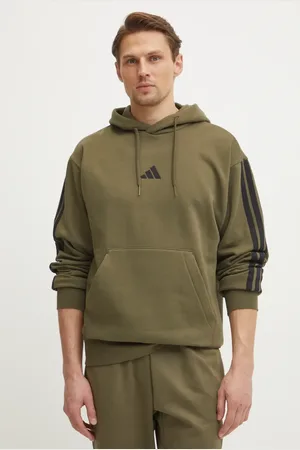 adidas Felpa Essentials uomo colore con cappuccio con applicazione JD1847