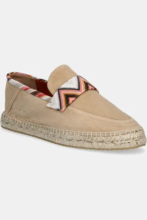 Missoni Espadrillas in pelle scamosciata Amelia colore MWB013_020