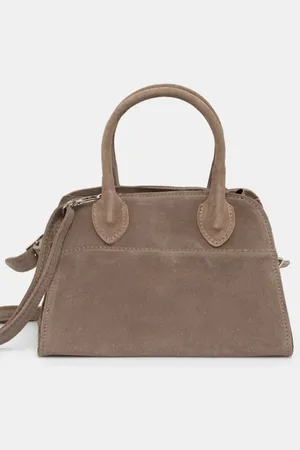 ANSWEAR Borsa in pelle scamosciata colore