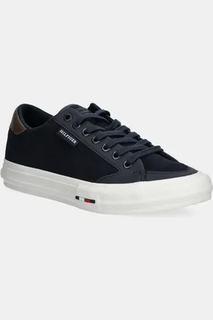 Tommy Hilfiger Sneakers in camoscio TH HI VULC STREET LOW SUEDE RWB colore FM0FM05458