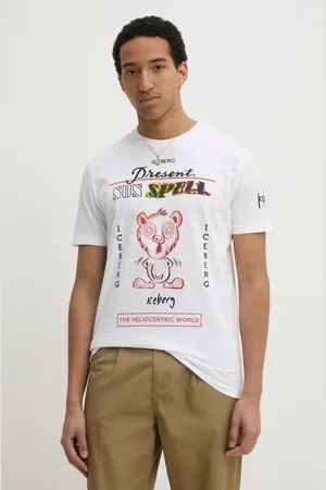 Iceberg T-shirt in cotone uomo colore F02B 6325