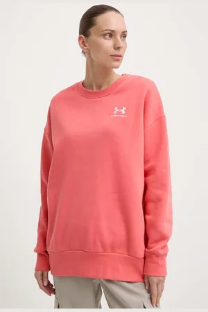 Under Armour Felpa donna colore rosa con applicazione