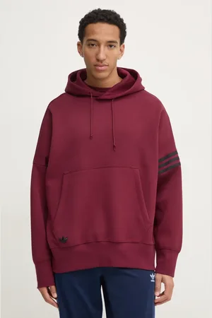 adidas Felpa Neuclassics uomo colore con cappuccio con applicazione JC9936