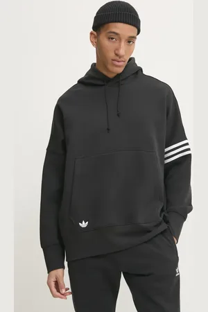 adidas Felpa Neuclassics uomo colore con cappuccio con applicazione JC9937