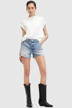 AllSaints Pantaloncini di jeans IDAHO WESTERN SHORT donna colore WE516Z