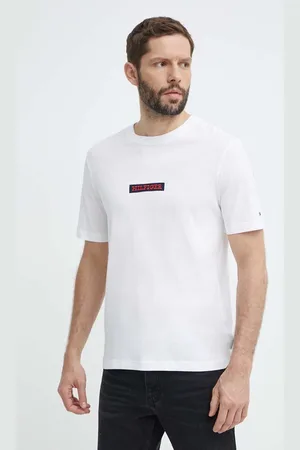 Tommy Hilfiger T-shirt in cotone uomo colore con applicazione MW0MW34373
