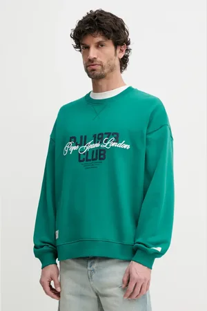 Pepe Jeans Felpa in cotone TALBOT CREW uomo colore con applicazione PM582847