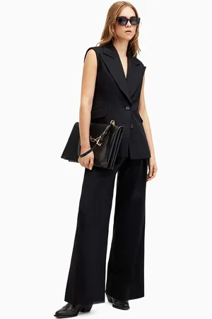 AllSaints Pantaloni in cotone HALLY TROUSER colore W010QA