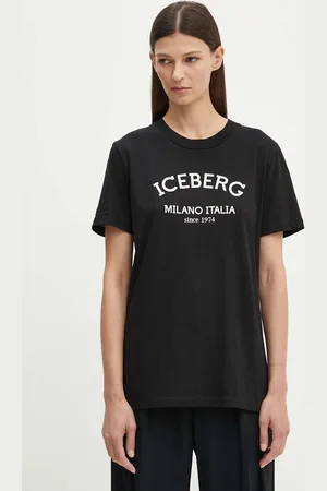 Iceberg T-shirt in cotone donna colore F021 6325
