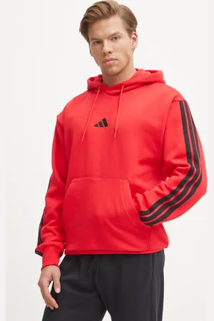 adidas Felpa Essentials uomo colore con cappuccio con applicazione JE6298