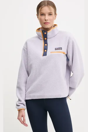 Columbia Felpa da sport Helvetia colore grigio con applicazione 2092231