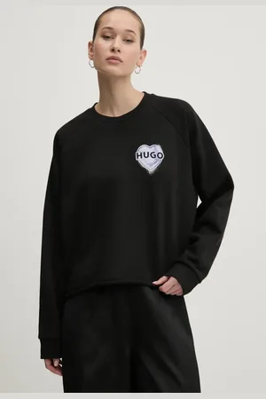 HUGO BOSS Felpa in cotone donna colore 50534271