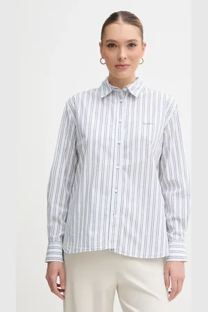 Pepe Jeans Camicia in cotone CLEVER donna colore blu PL305002