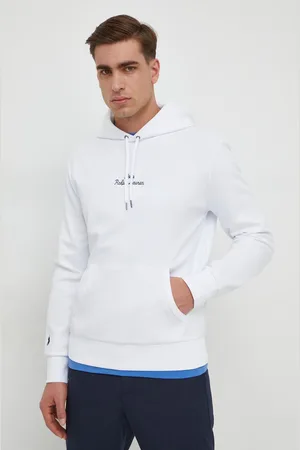 Ralph Lauren Felpa uomo colore con cappuccio con applicazione
