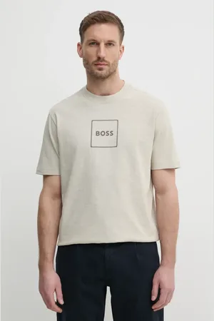 HUGO BOSS Maglietta con aggiunta di lino uomo colore 50536729