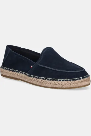 Tommy Hilfiger Espadrillas in pelle scamosciata HILFIGER FLEX ESPA SUEDE LOAFER colore FM0FM05392