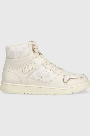 Coach Sneakers CD304 Hi Top Coated Canvas