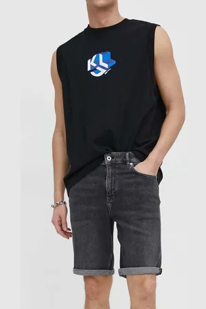 Karl Lagerfeld Pantaloncini di jeans uomo colore