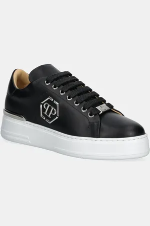 Philipp Plein Sneakers in pelle Nappa Lo-Top Hexagon donna colore USC0670 PLE010N 02