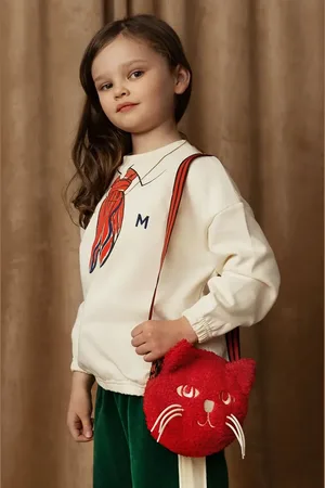 Mini Rodini Felpa in cotone bambino/a Scarf colore 2512011111