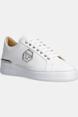 Philipp Plein Sneakers in pelle Nappa Lo-Top Monogram colore USC0665 PLE010N 01