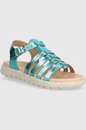 Geox Sandali in pelle bambino/a SANDAL SOLEIMA colore verde